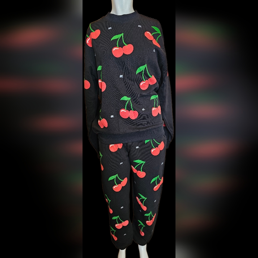 💙 16. Melody Ehsani Women's Size Small Cherry Sweatsuit Set